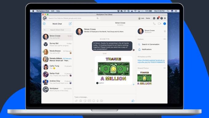 Facebook Workplace Chat (Beta) gallery image