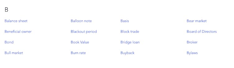 Startup Business Law Dictionary Online gallery image