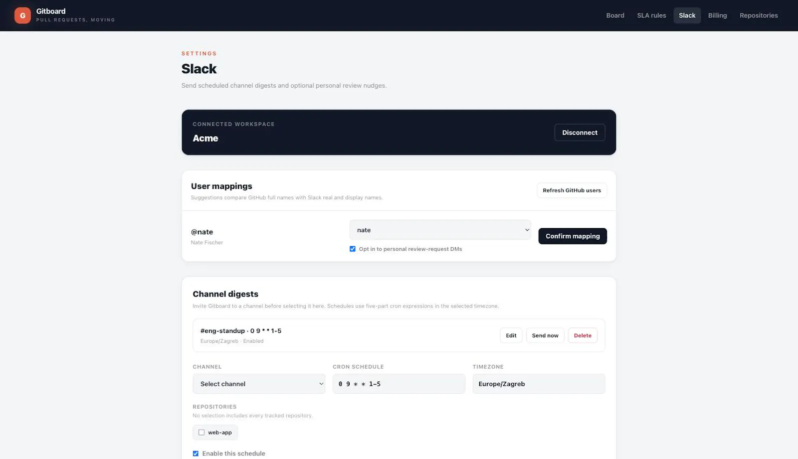 Gitboard screenshot 3