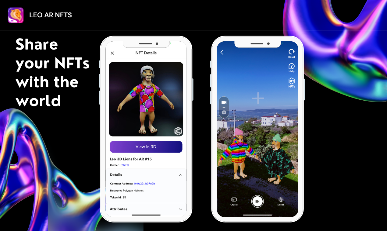 وسائط Leo AR 3D NFTS - 3D 3D NFTS AR 4