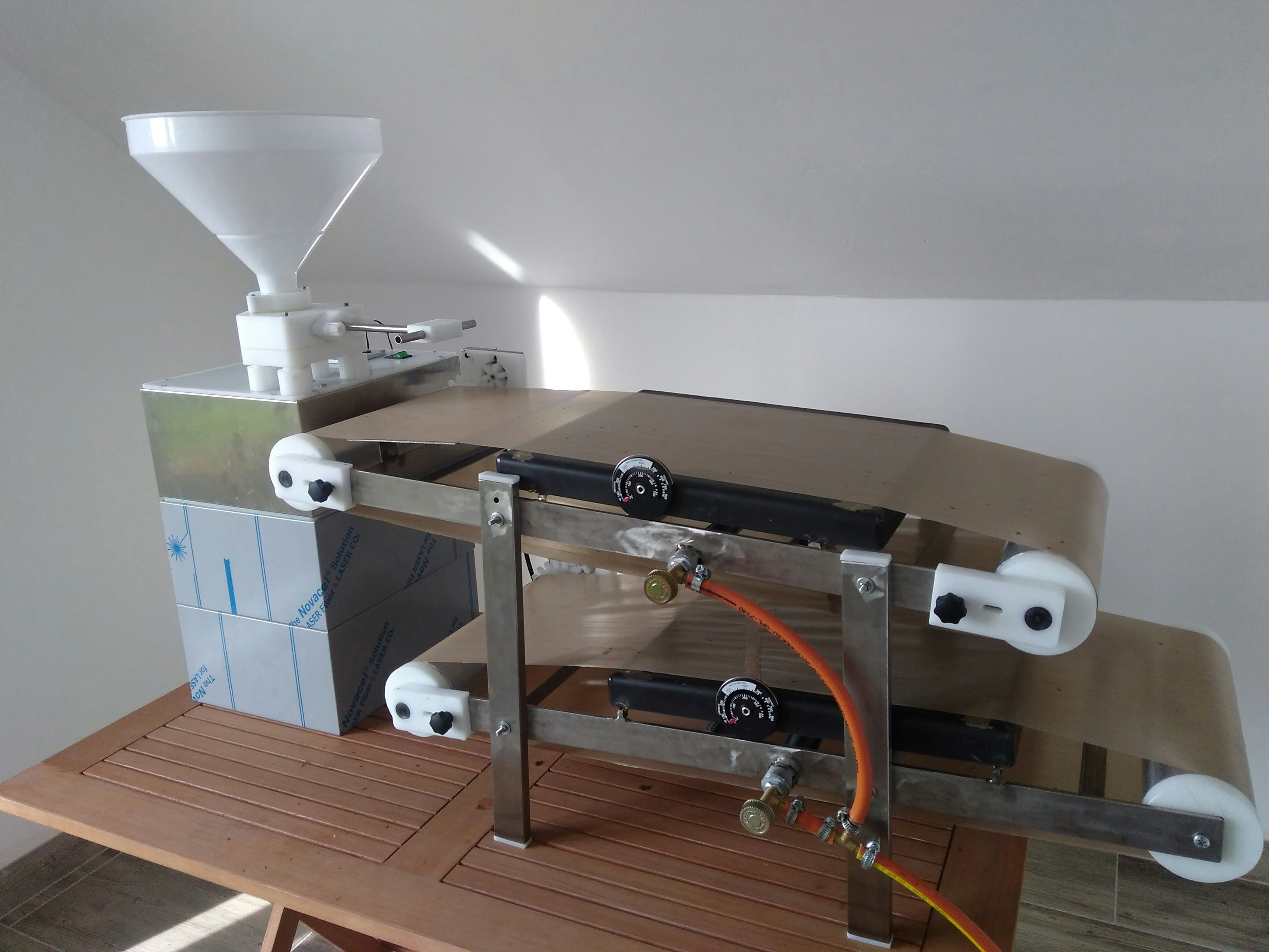 Pancake maker gas powered