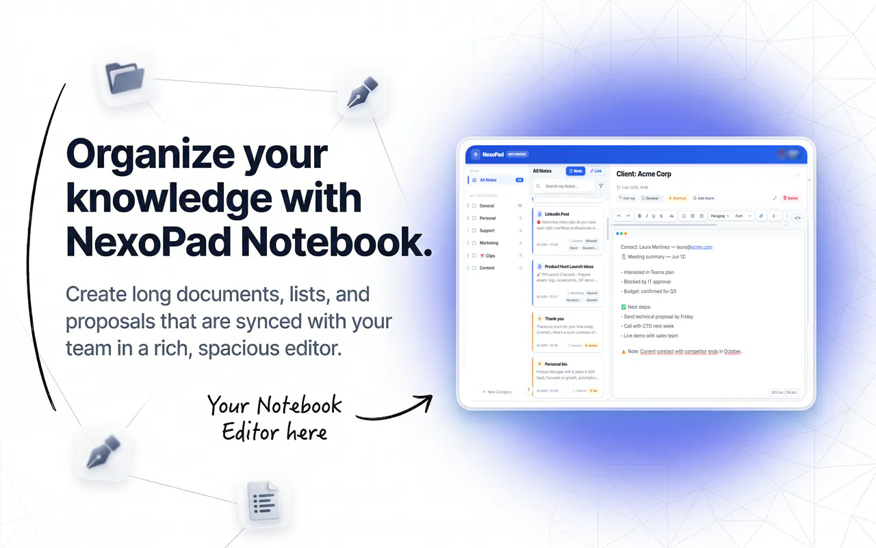 NexoPad: Text Expander, Notes & Links gallery image