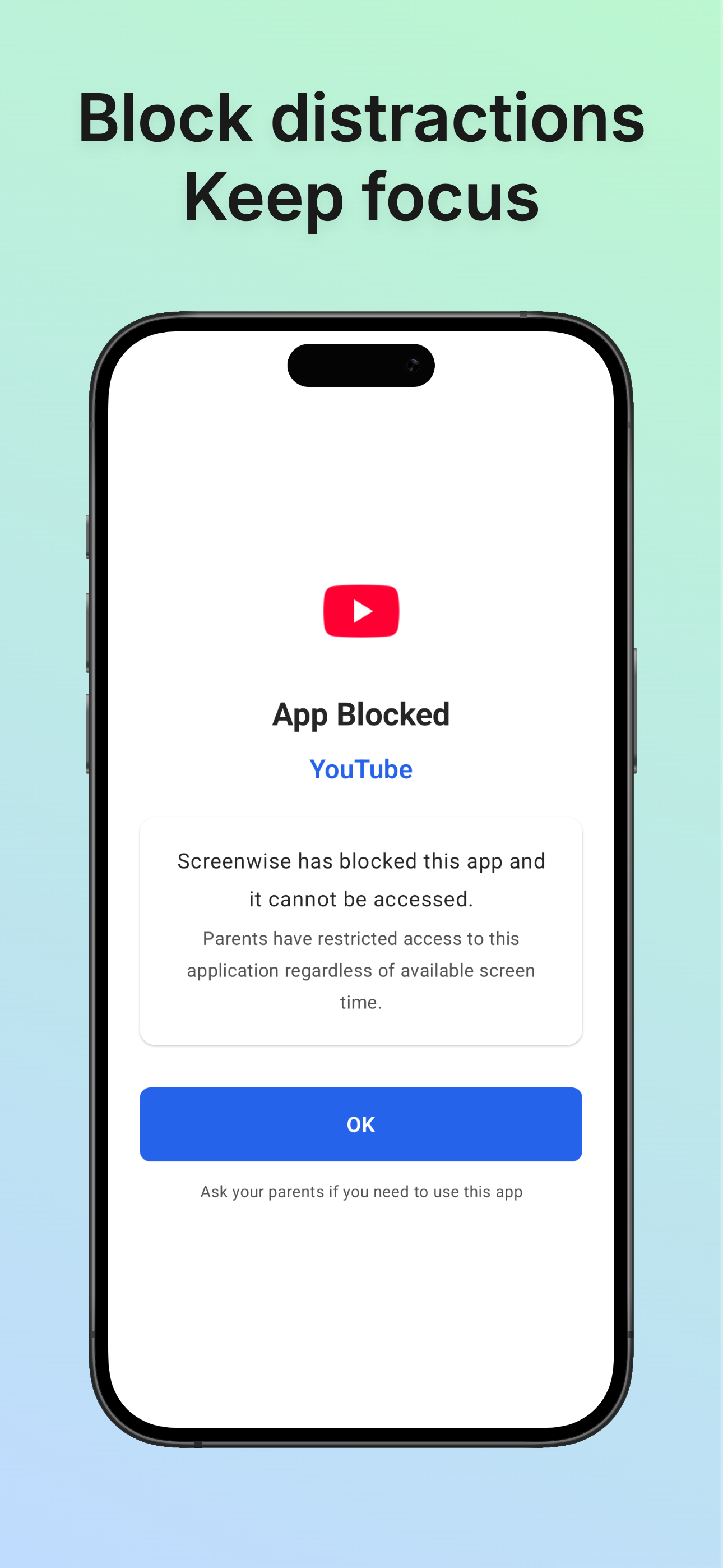 Screenwise: Unlock screen-time with math - Screenshot 4 showing product features and functionality