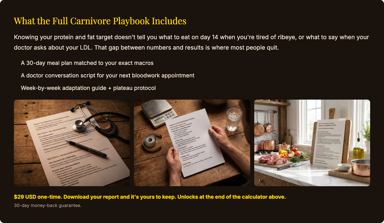 Carnivore Weekly Macro Calculator screenshot 2