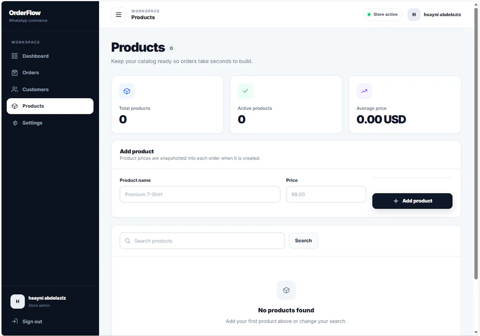 OrderFlow screenshot 2