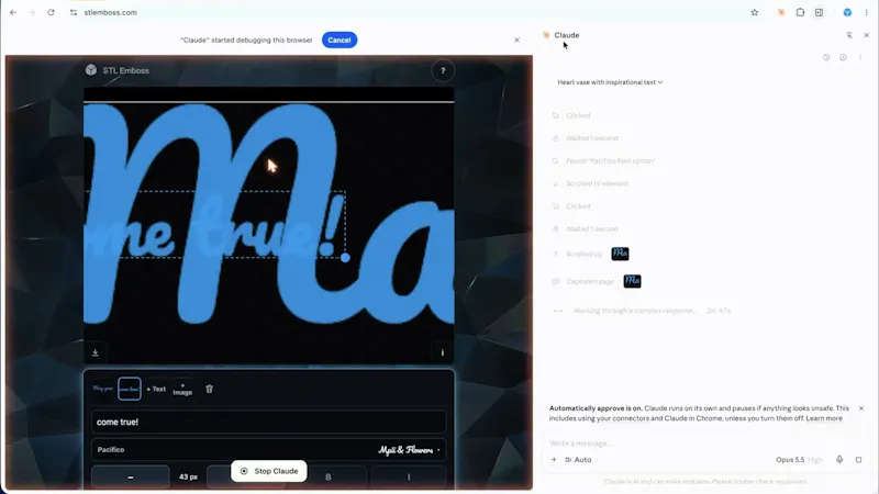 STL Emboss screenshot 1 (video preview)