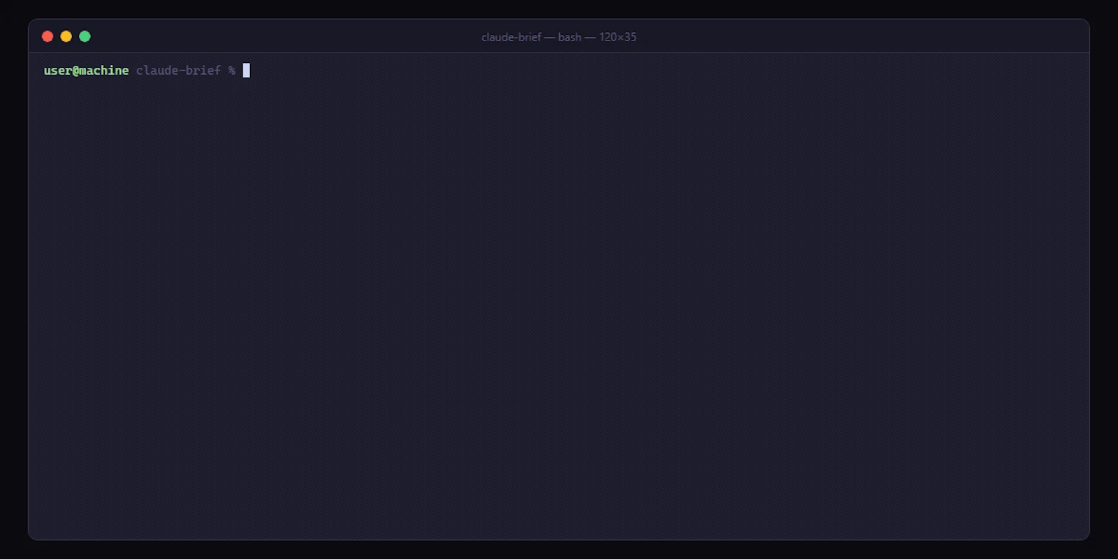 claude-brief screenshot 1