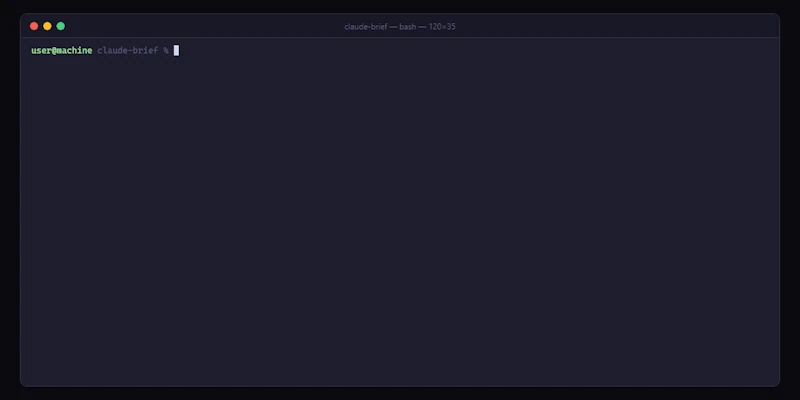 claude-brief screenshot 1