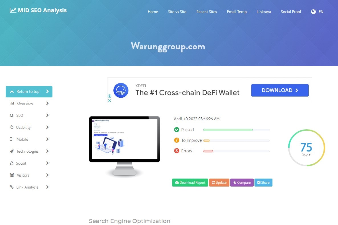 MID SEO Analysis gallery image