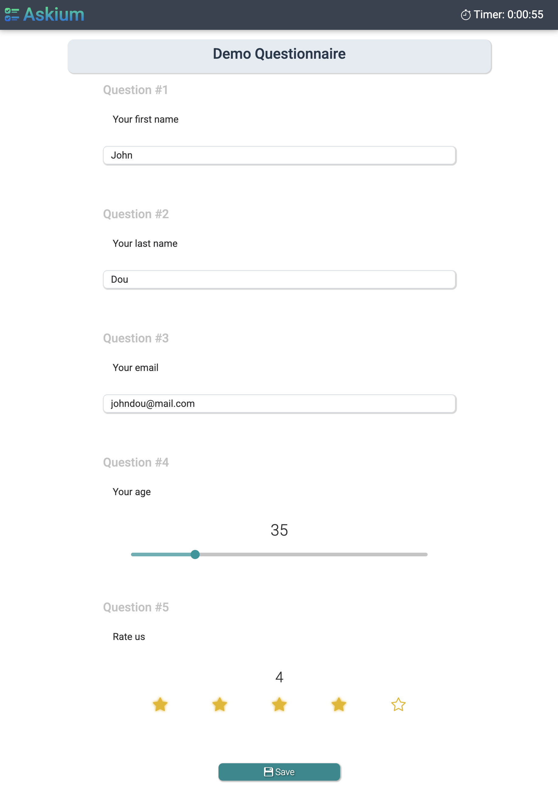 Média Aksium - #survey #Quertionaire #Quiz #Exam #Test 6