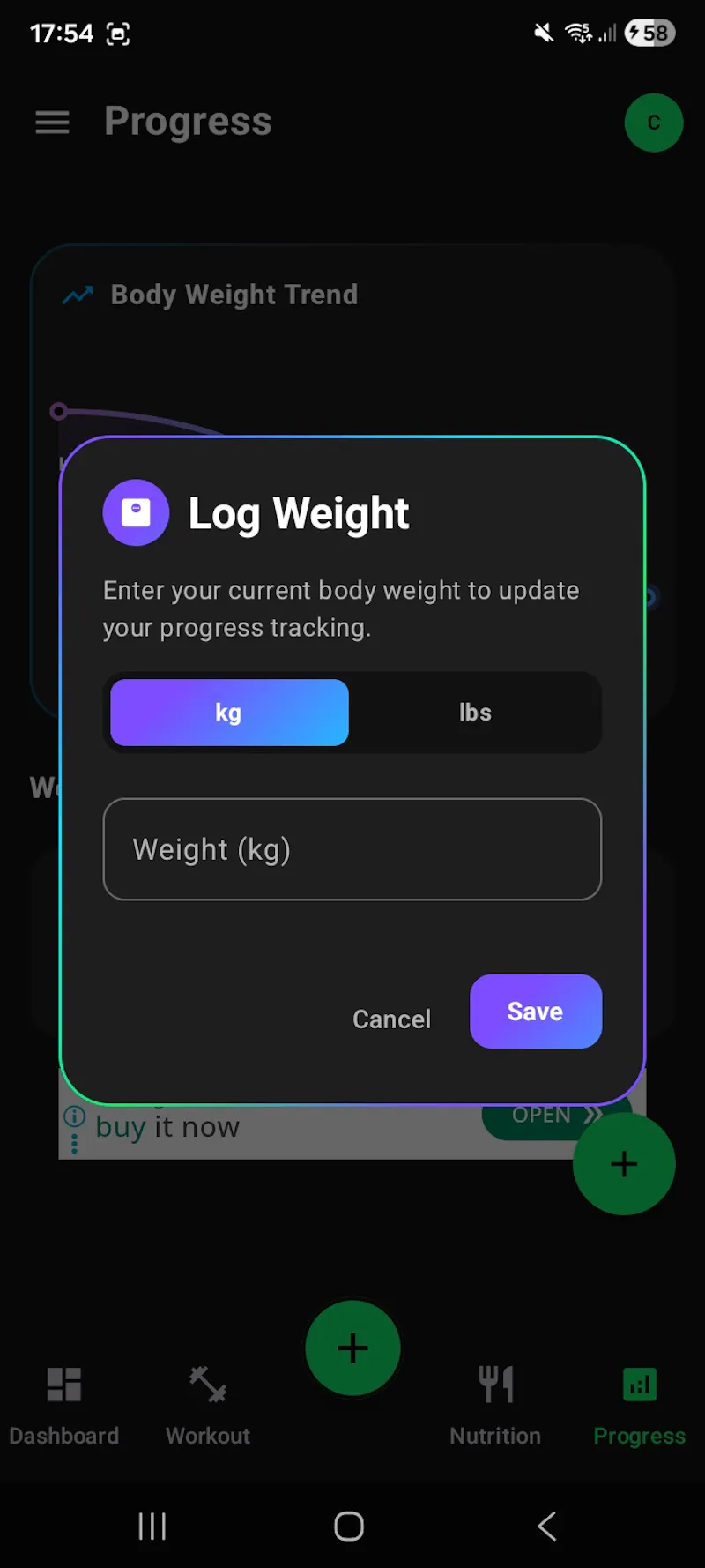 FitBuddy: Diet & Workout Tracker screenshot 10