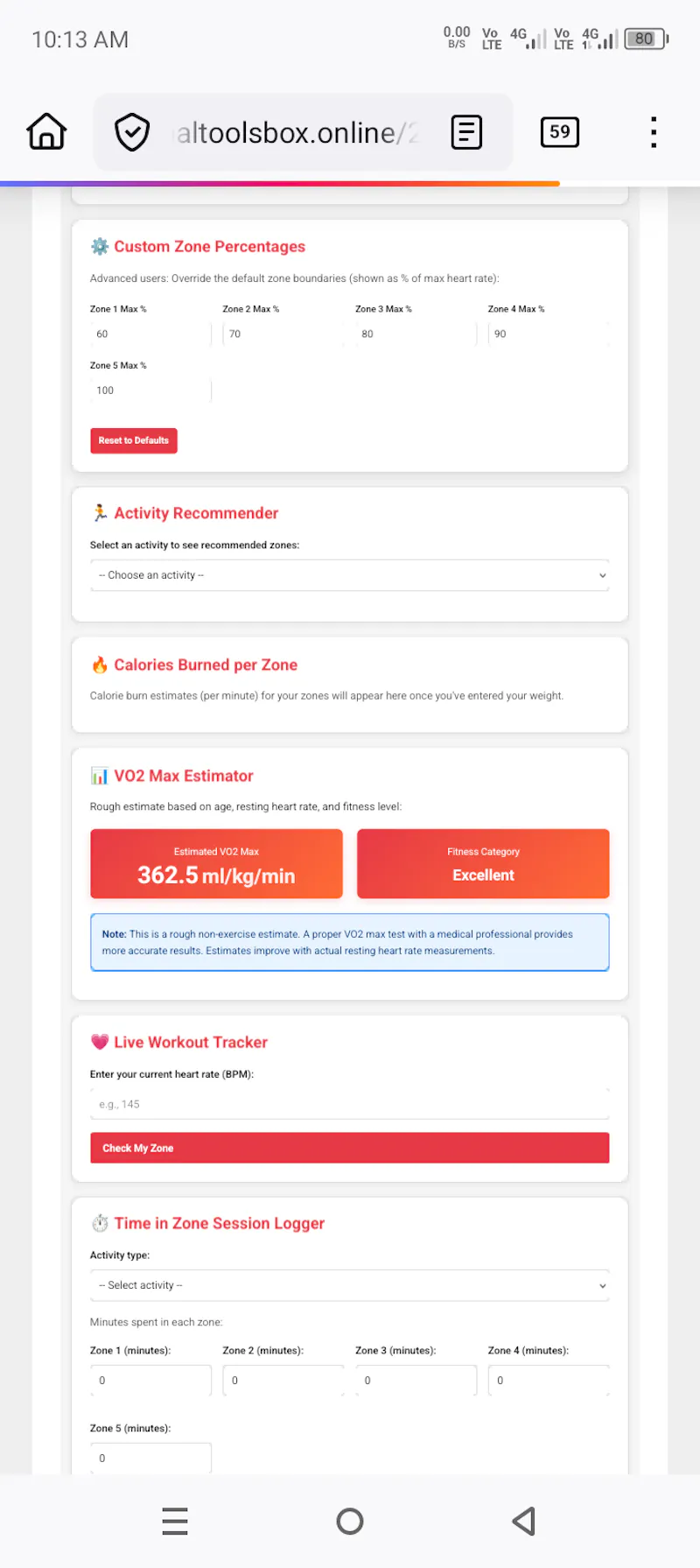 Heart Rate Zone Calculator Pro screenshot 3