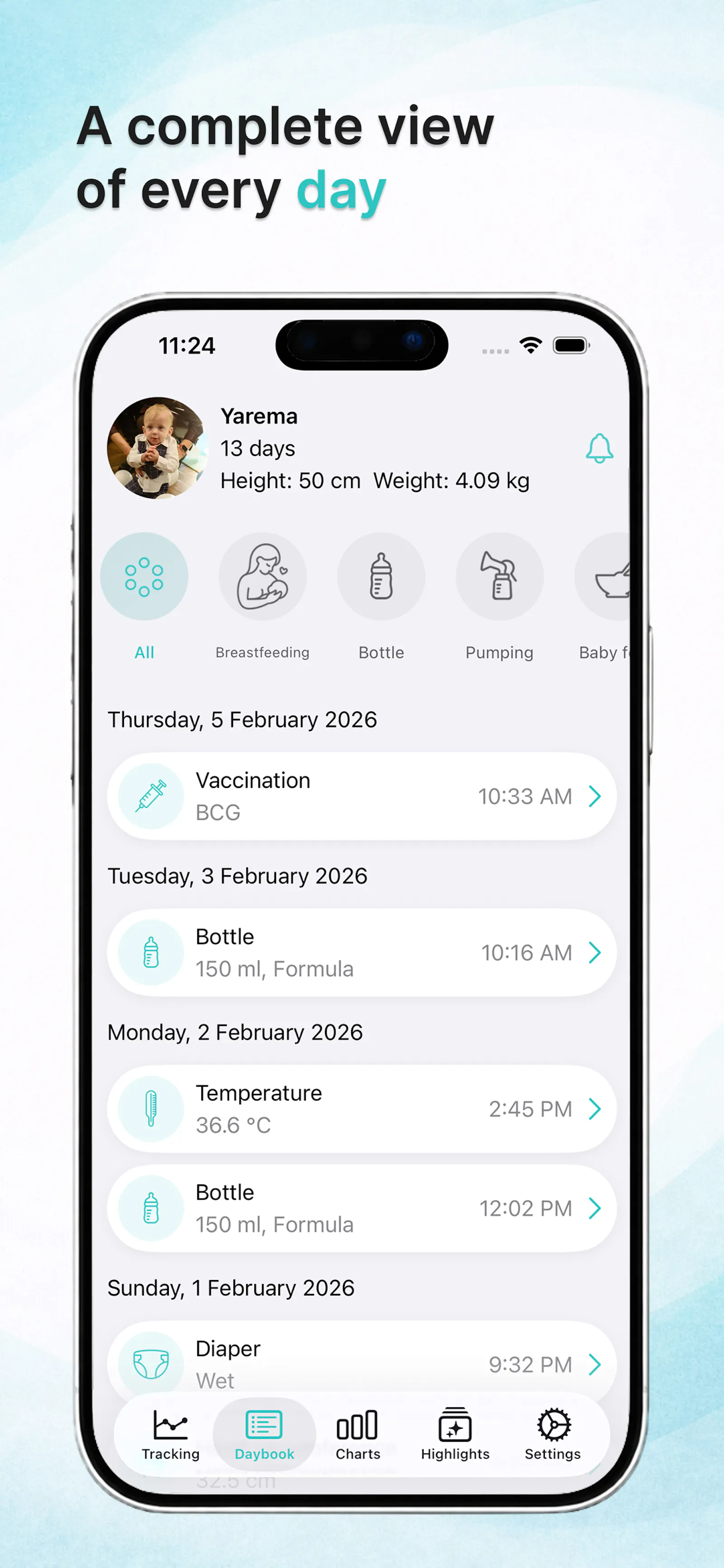 Malyatko — Baby tracker screenshot 5