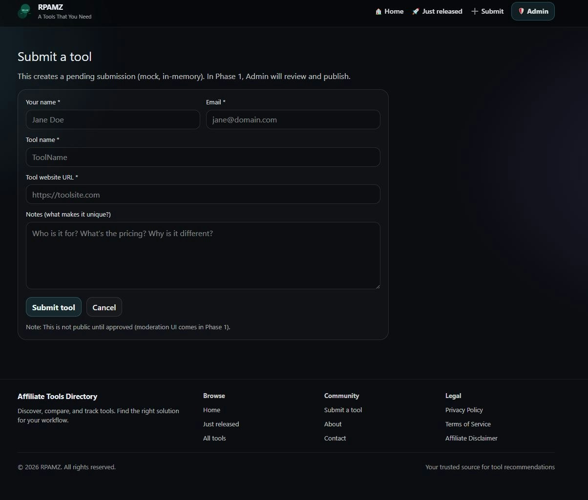 RPAMZ - Tools Directory w Conversion TCK gallery image