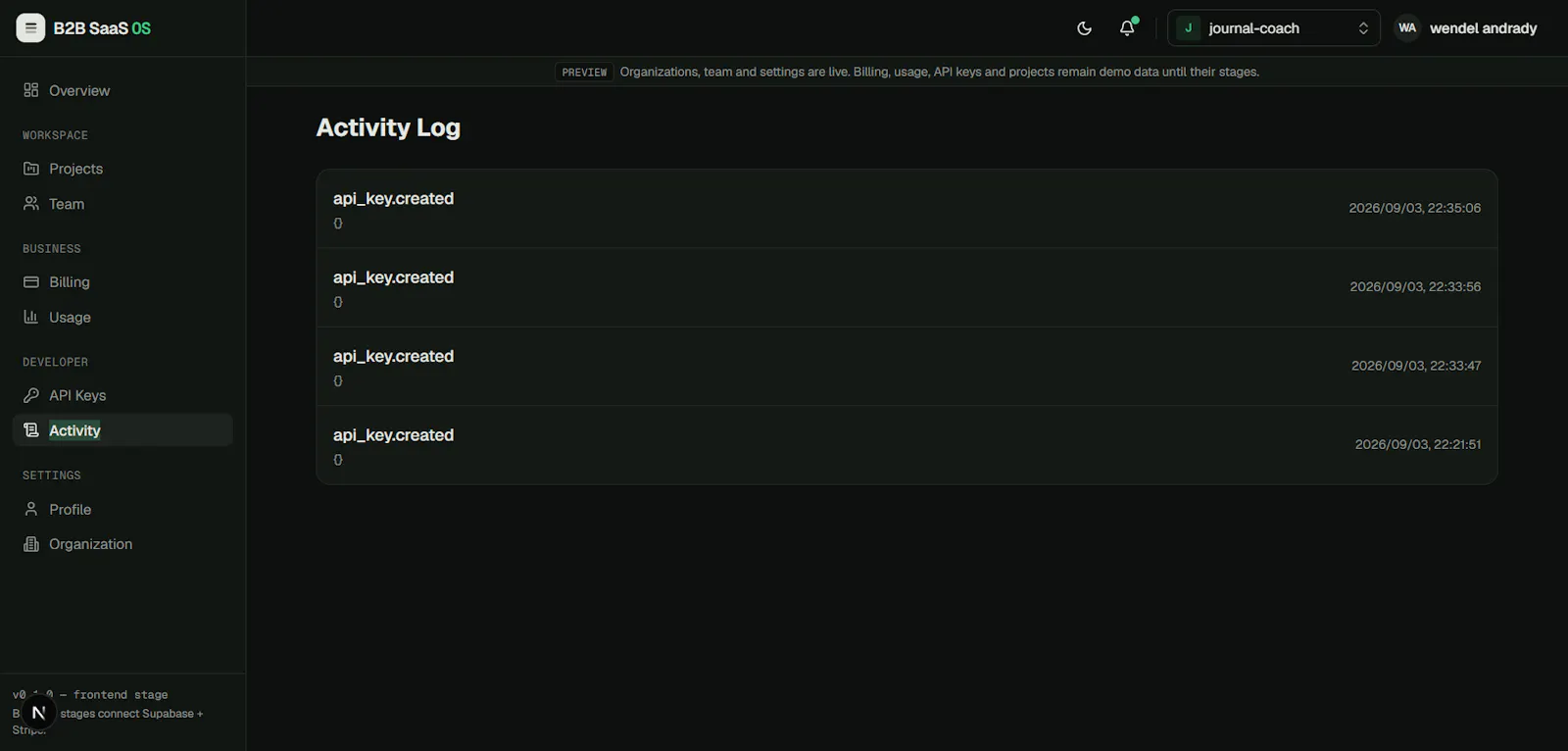 B2B SaaS OS   screenshot 5