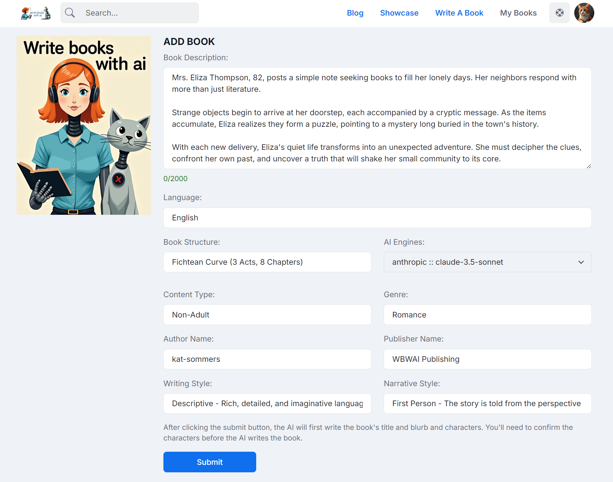 Média Écrivez des livres avec AI - Votre histoire notre IA, écrivez des livres plus rapides plus intelligents avec AI 6