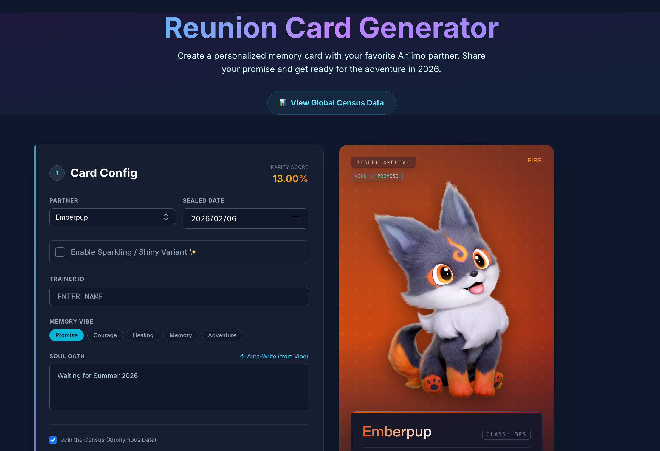 Aniimo Game - Screenshot 3 showing product features and functionality