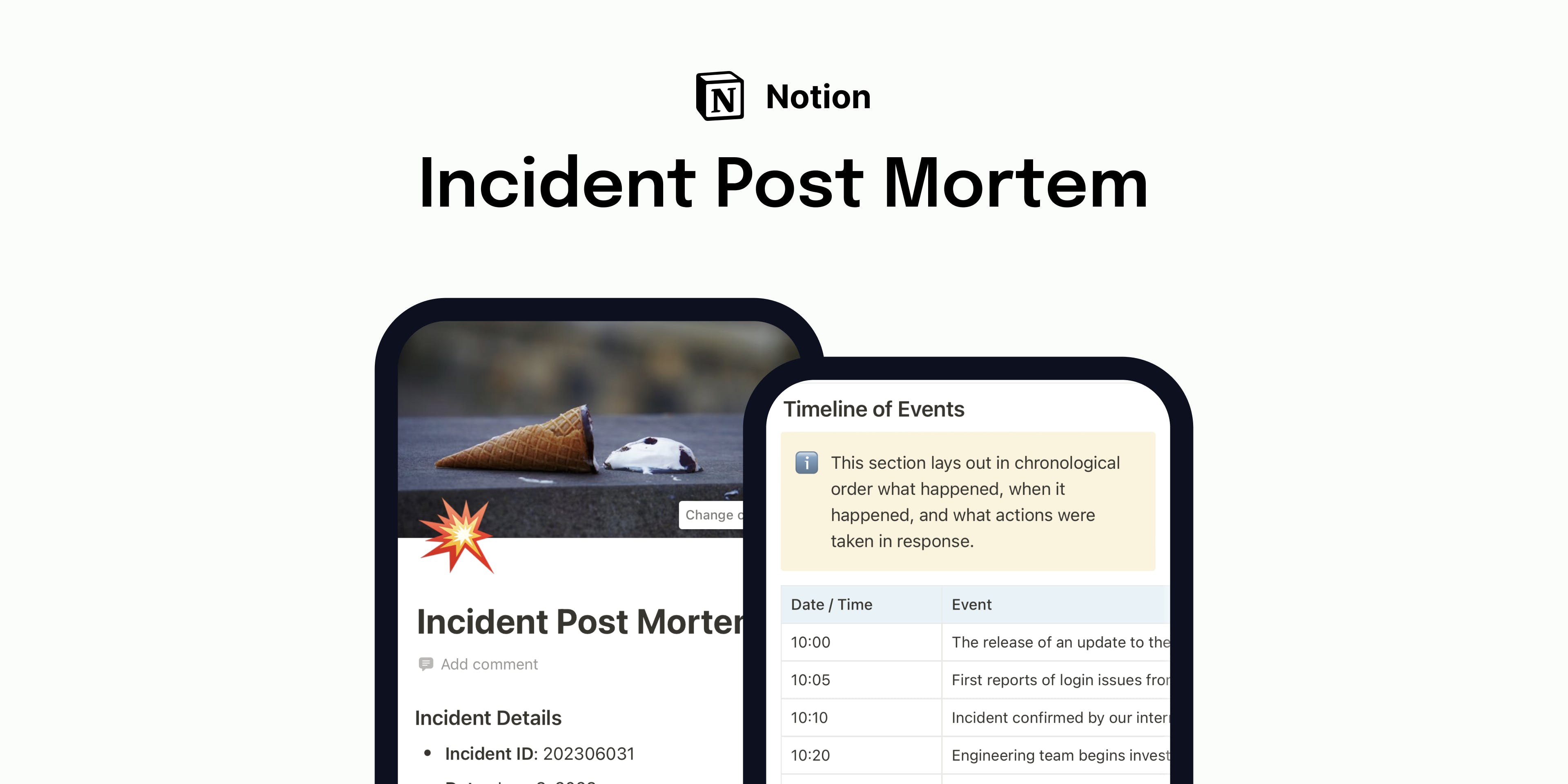Incidents Post Mortem - Notion Template media 1
