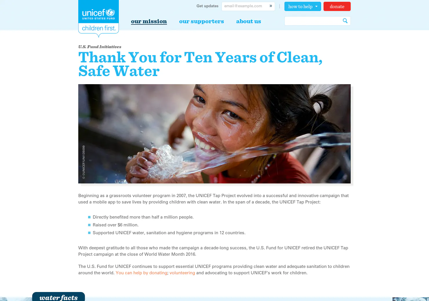 UNICEF Tap Project