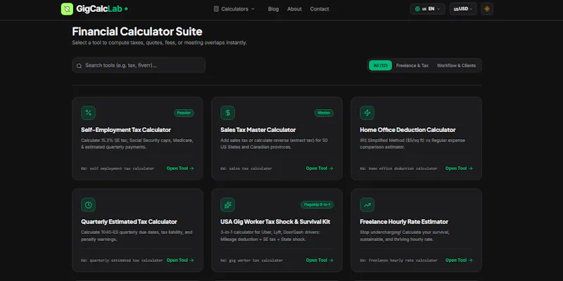 GigCalcLab screenshot 4