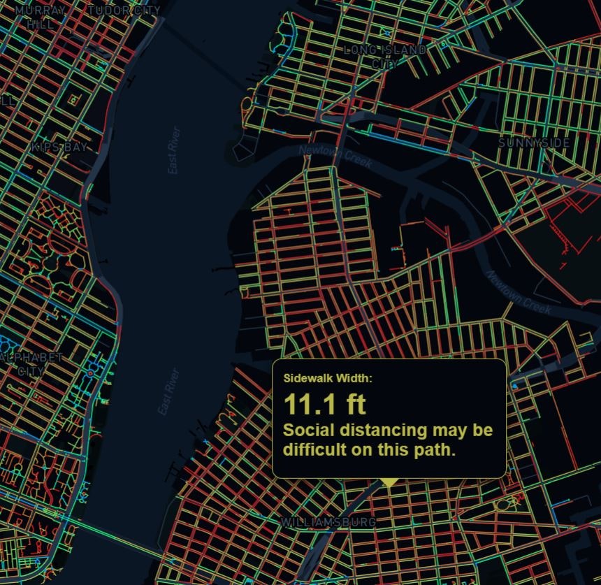 Sidewalk Widths NYC gallery image