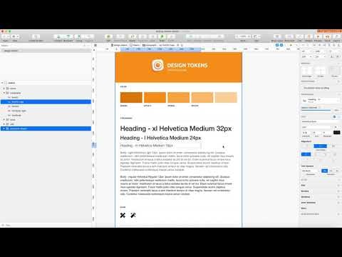 Design Tokens export from Sketch gallery image