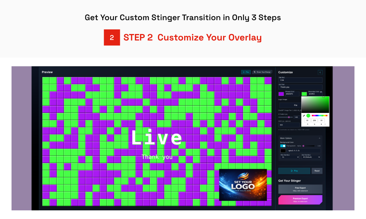 StingerCrafter - Screenshot 4 showing product features and functionality