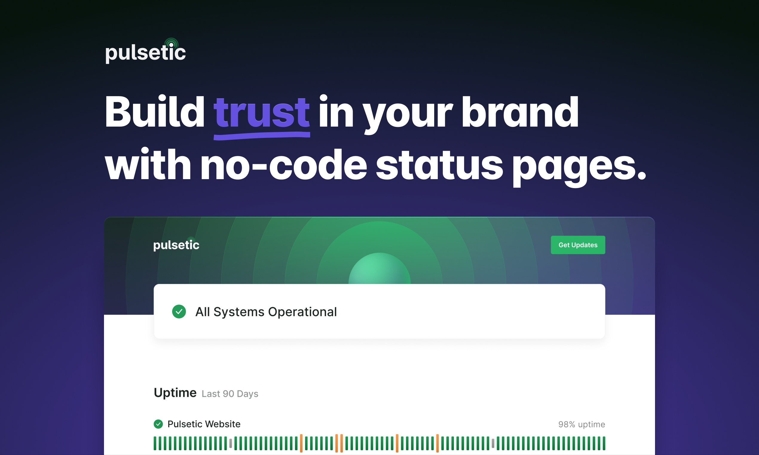 Pulsetic Status Pages media 2