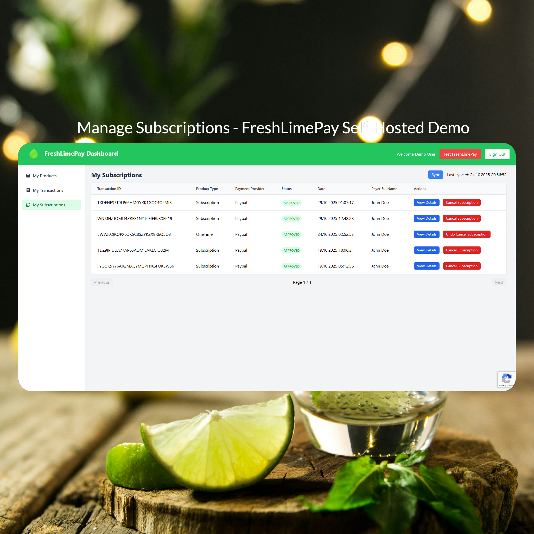FreshLimePay - Screenshot 3 showing product features and functionality