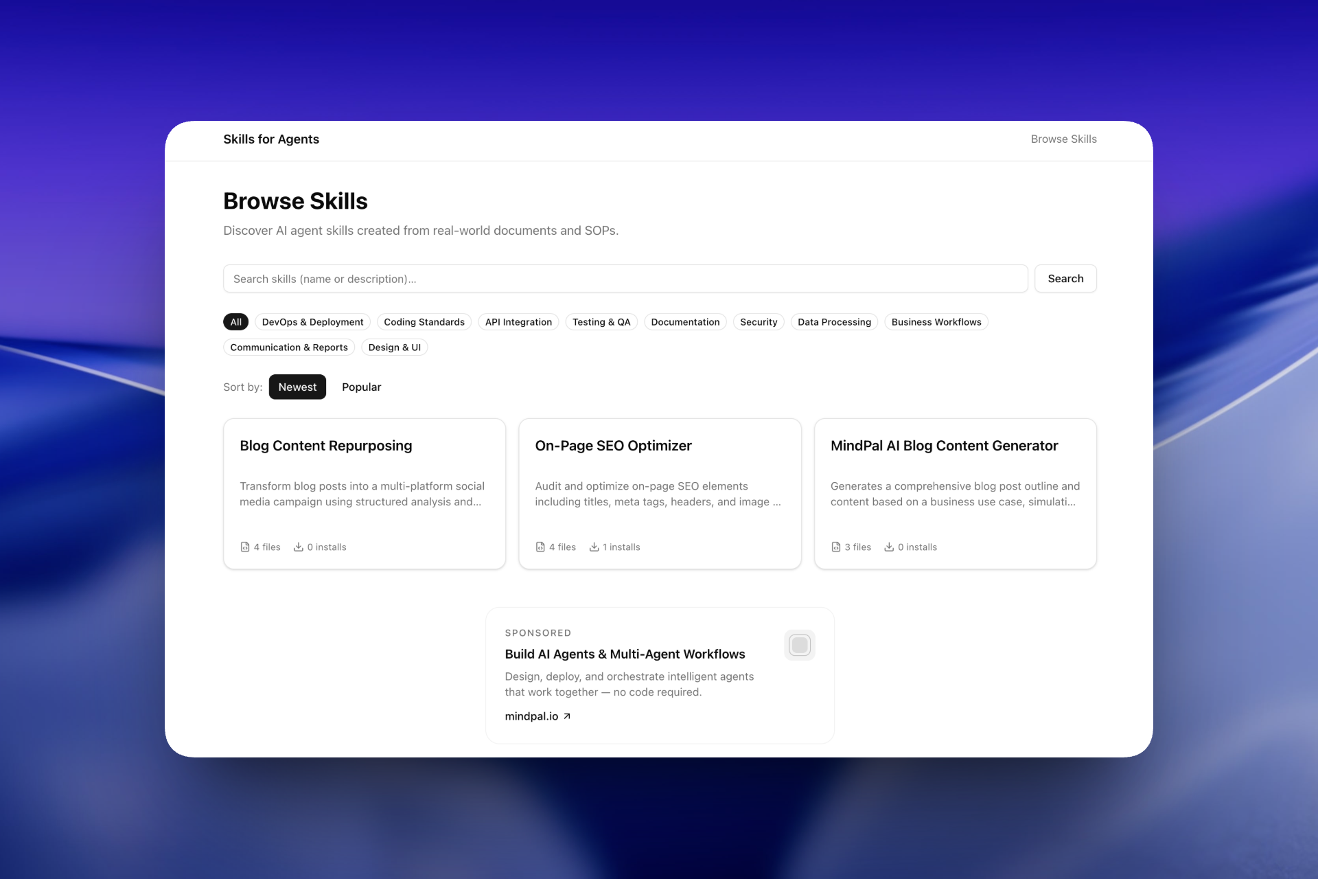 Skills for Agents gallery image