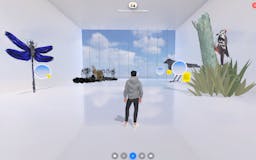 SnowX curated 3D art gallery on Spatial media 2