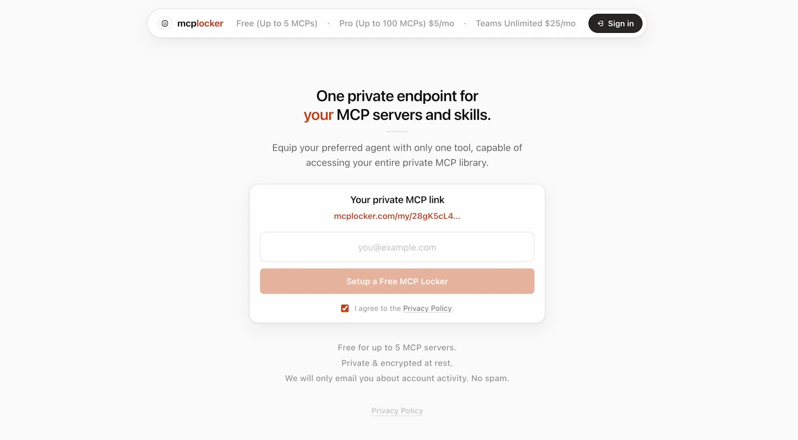 MCP Locker screenshot 1