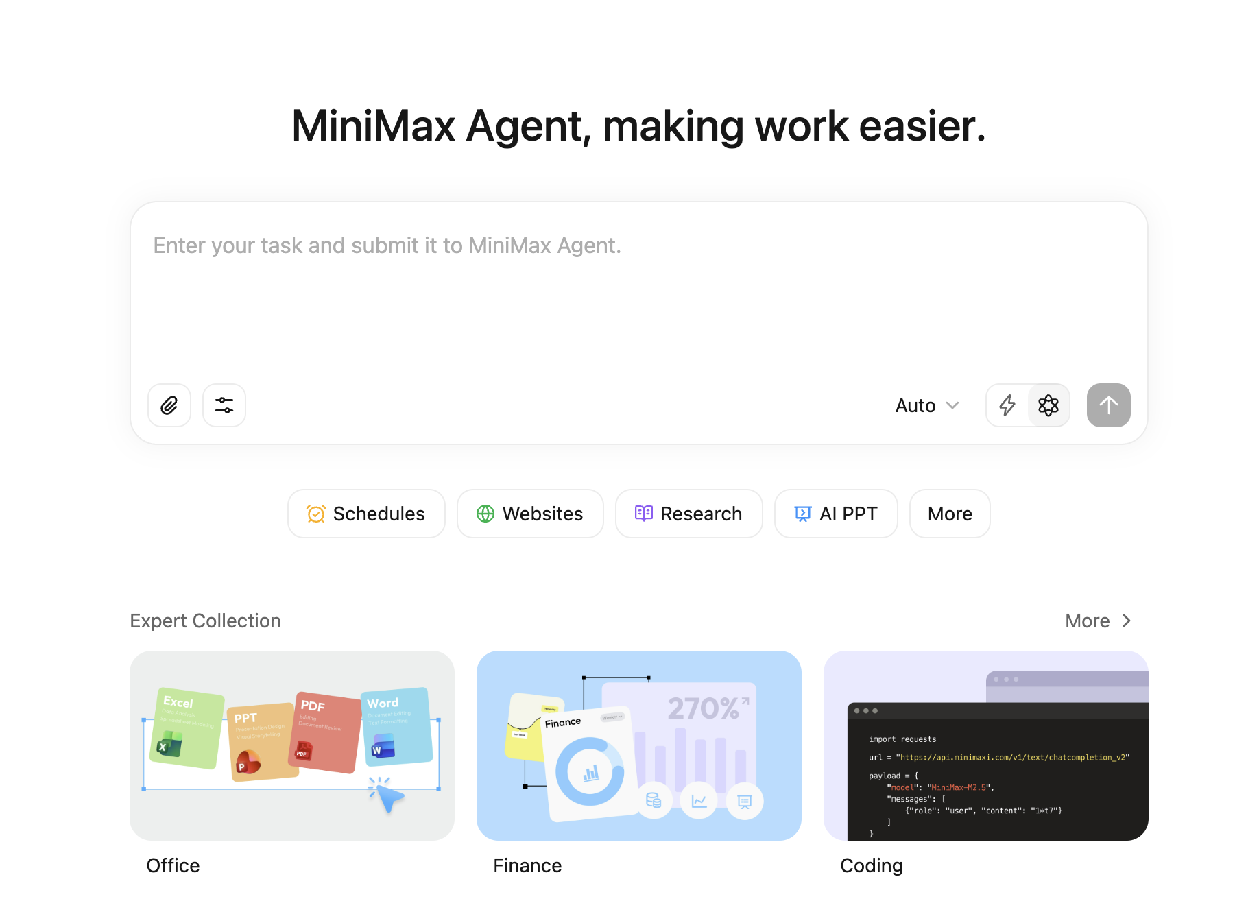 Minimax MaxClaw — Your Cloud AI Agent - Main product screenshot demonstrating key features and user interface
