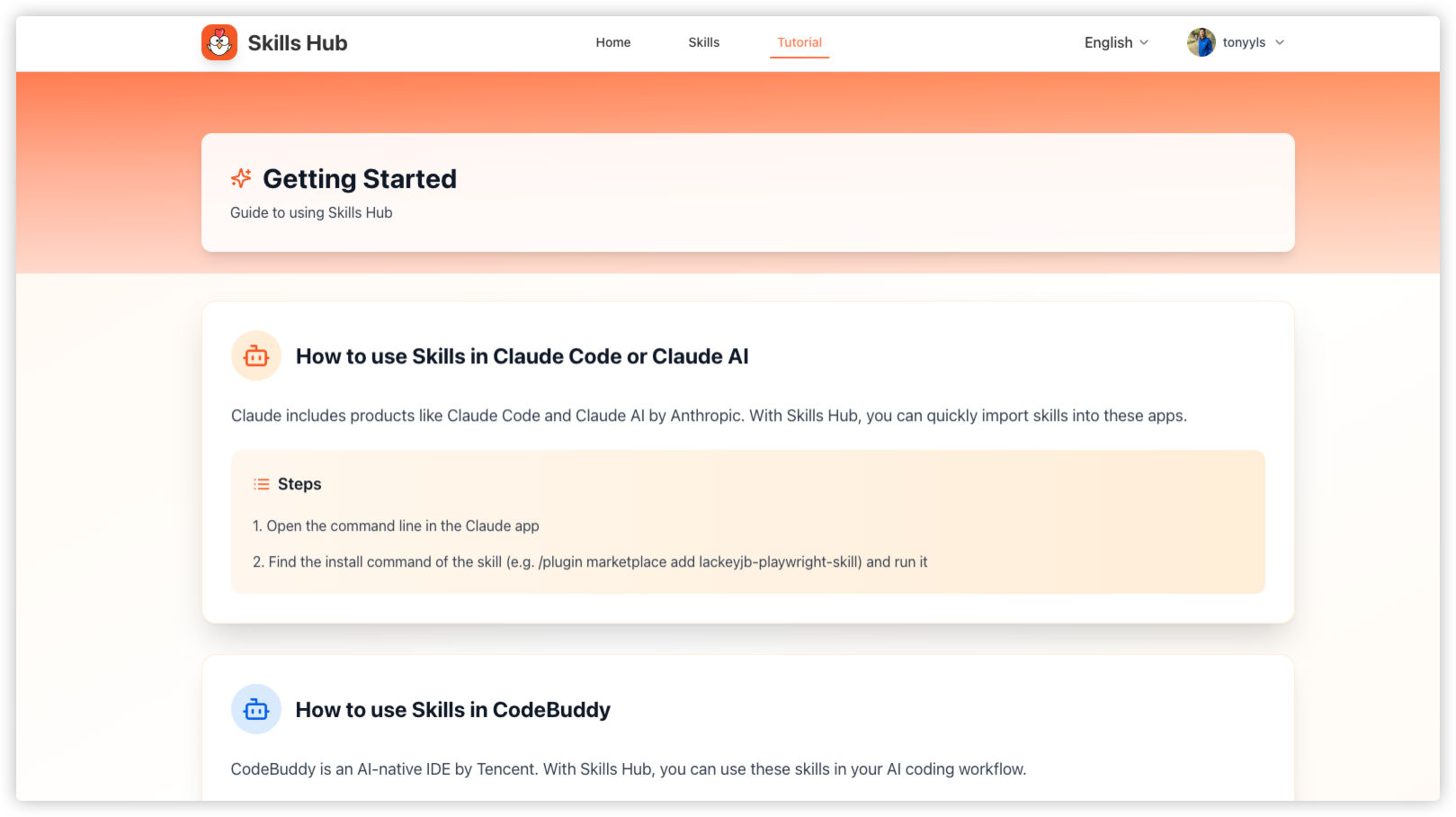 Skills Hub gallery image