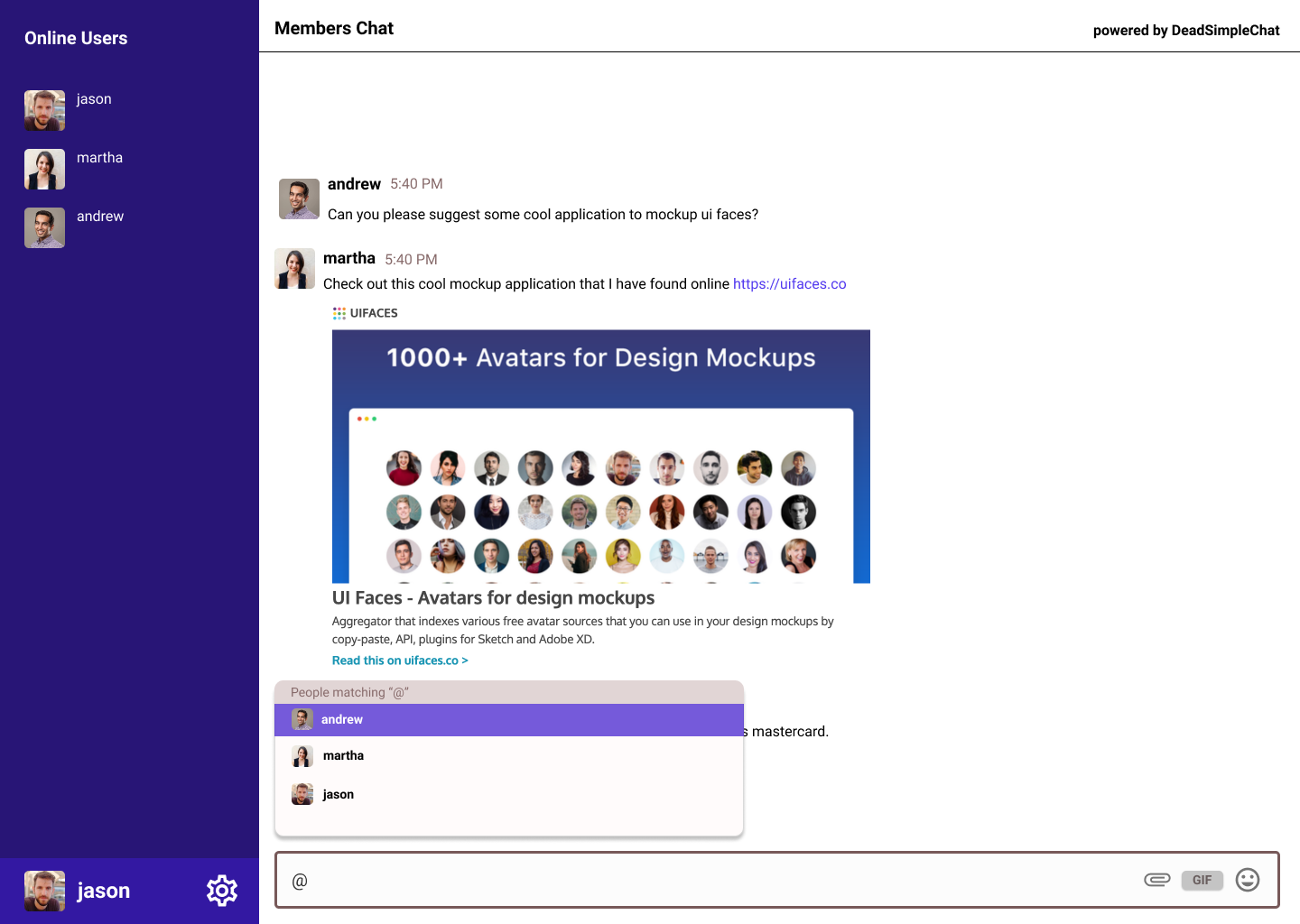 Dead Simple Chat gallery image