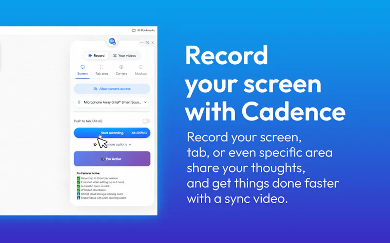 Cadence screenshot 1