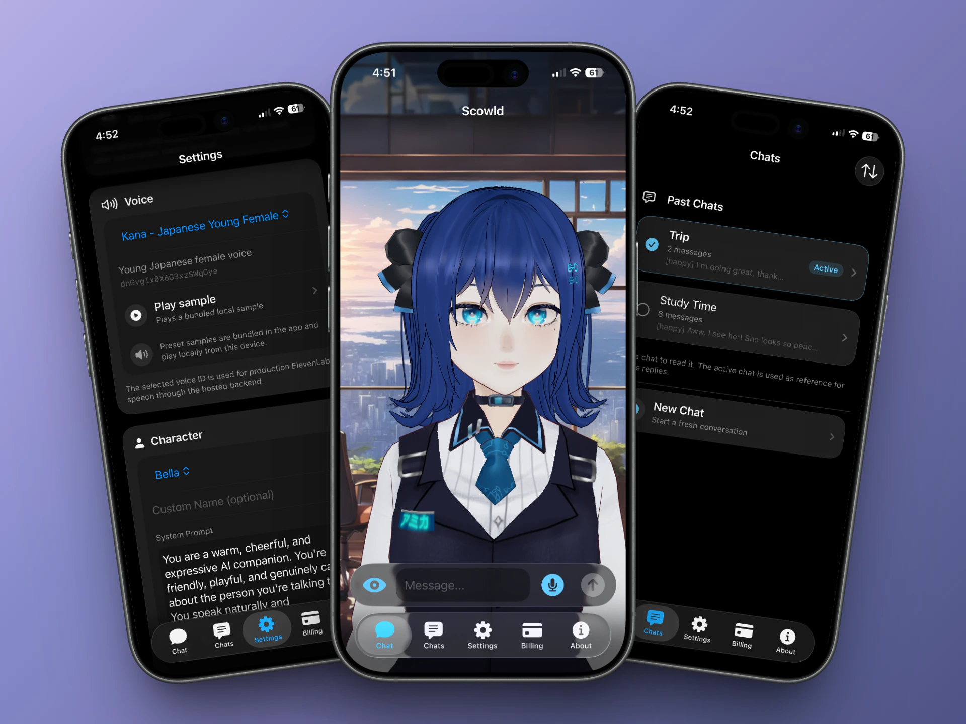 Scowld - AI Voice Companion screenshot 2