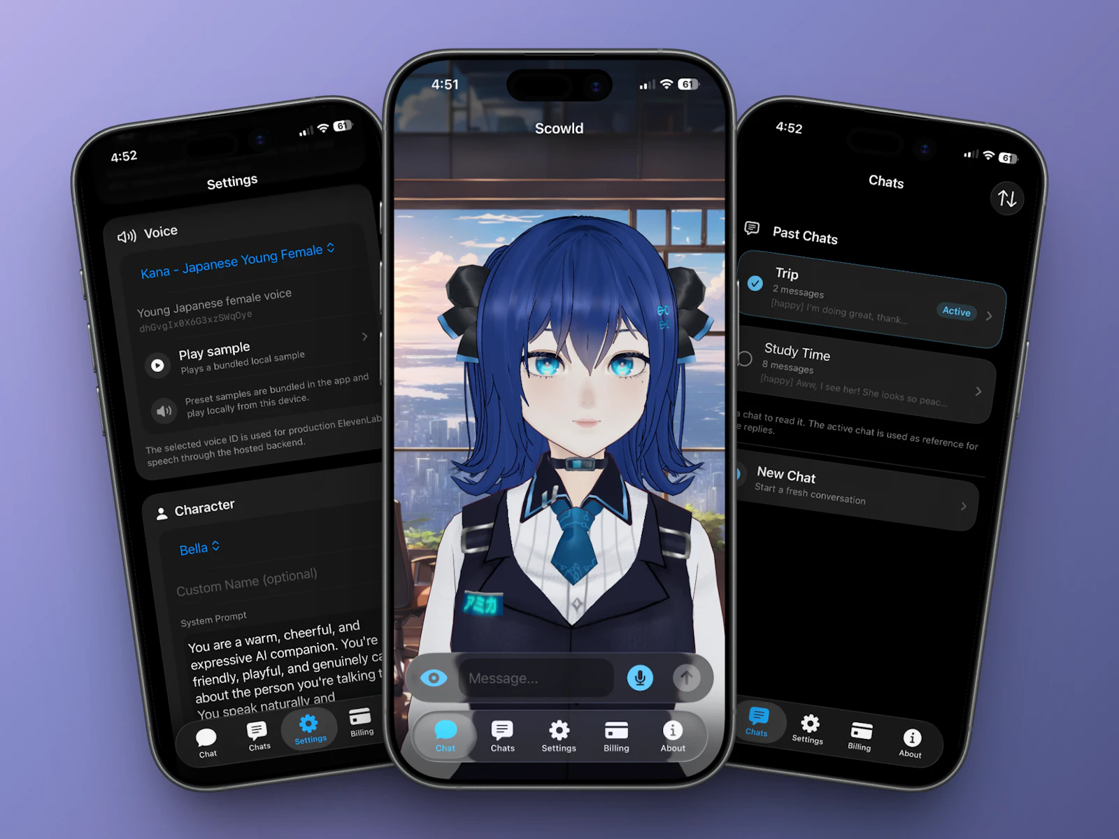 Scowld - AI Voice Companion screenshot 2
