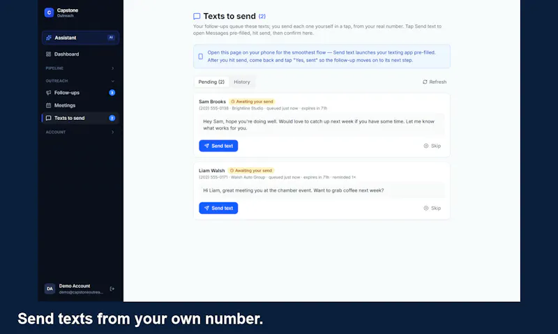 Capstone Outreach screenshot 5