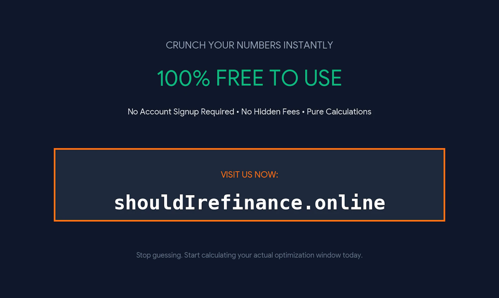 Should I Refinance screenshot 2