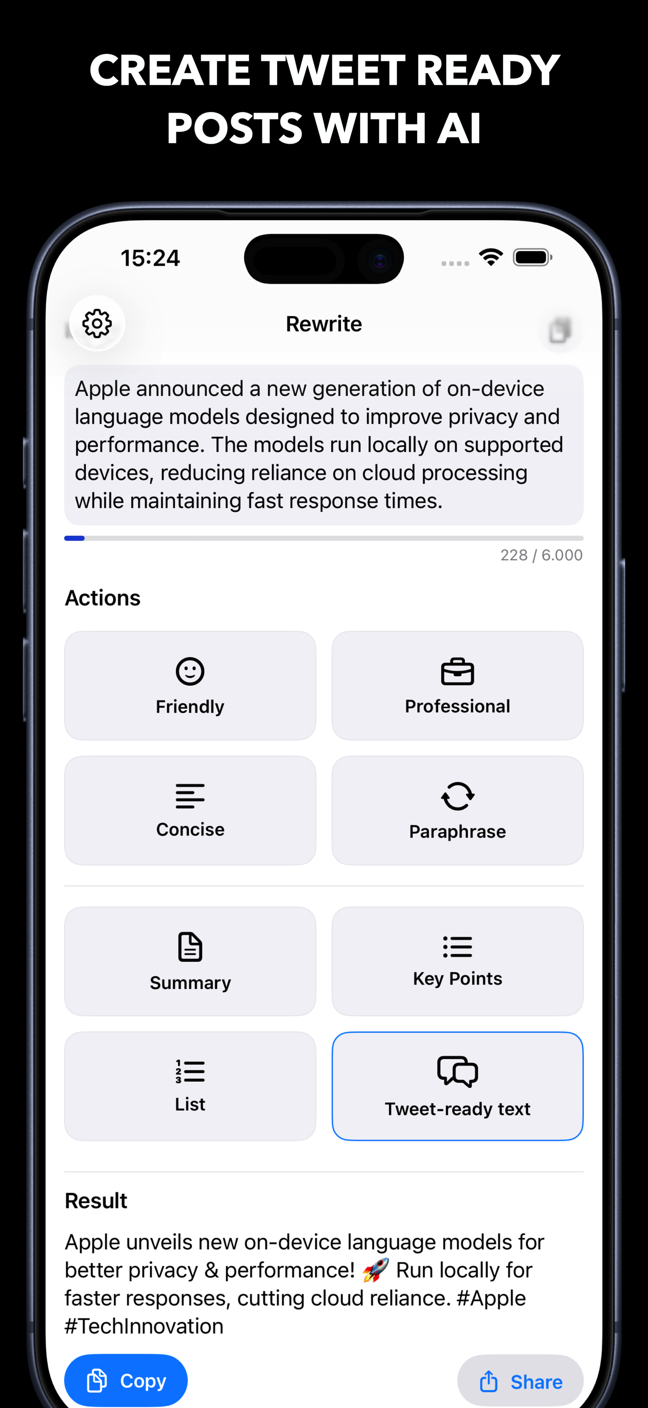 Rewrite Text - AI Writing Tool gallery image