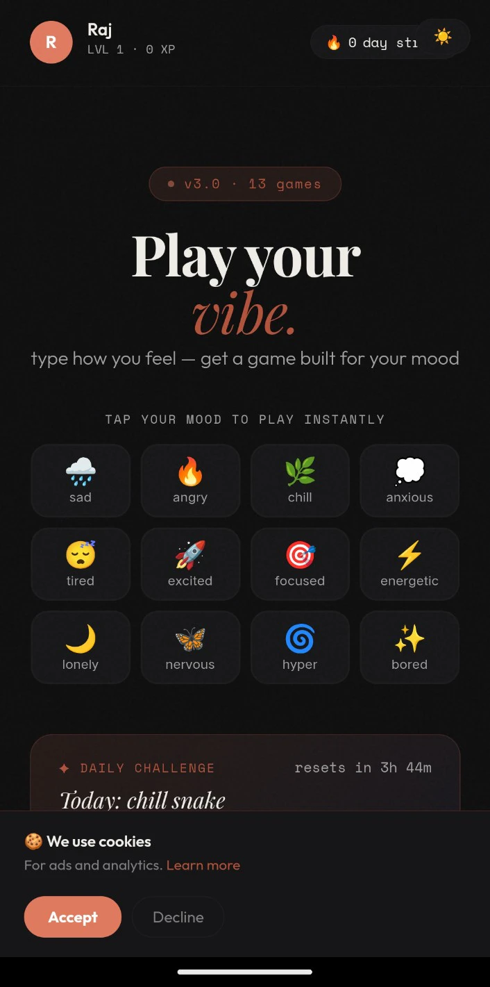 Vibe Games