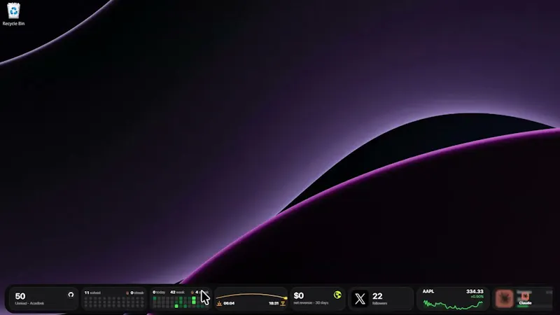 lumabar screenshot 1 (video preview)