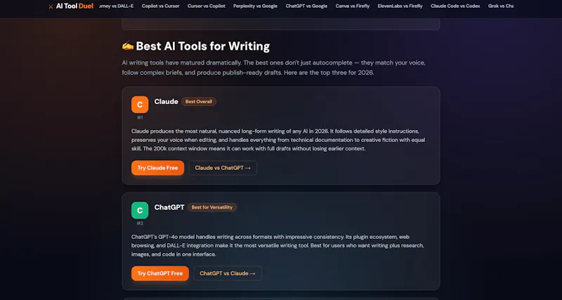 AI Tool Duel screenshot 4