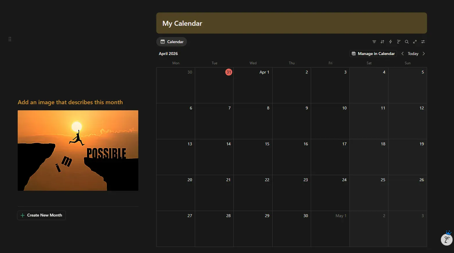 Banner del producto End Of Month Personal Check-In