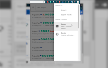 Platform.sh Monitor for Chrome & Firefox gallery image