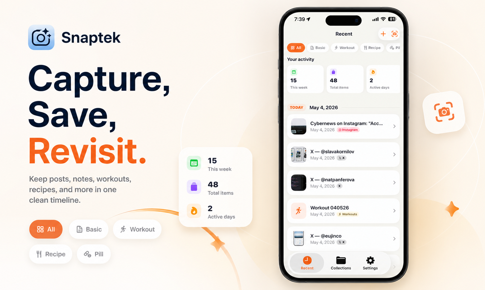 Snaptek - AI Notes & Tracking gallery image