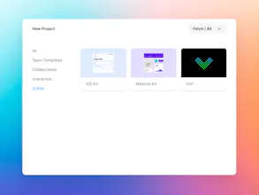 Templates from Framer gallery image