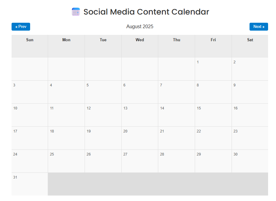 Media Kalendar Media Sosial Pintar - Rancang, buat dan hantar kandungan dengan mudah, semuanya di satu tempat! 2
