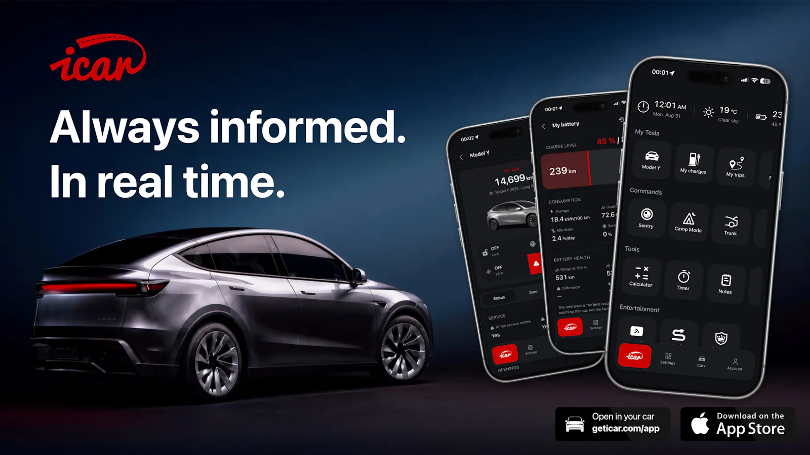 iCar for Tesla screenshot 2